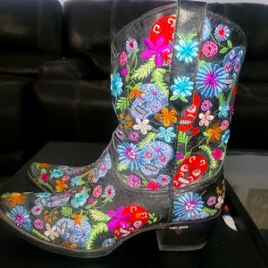 Lane mid calf western boots